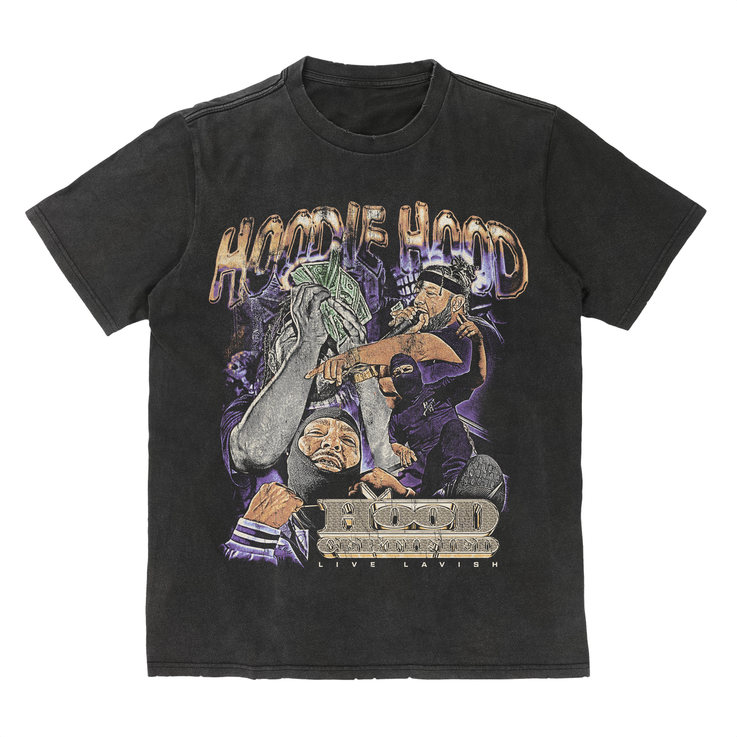 HOODIE HOOD VINTAGE TEE